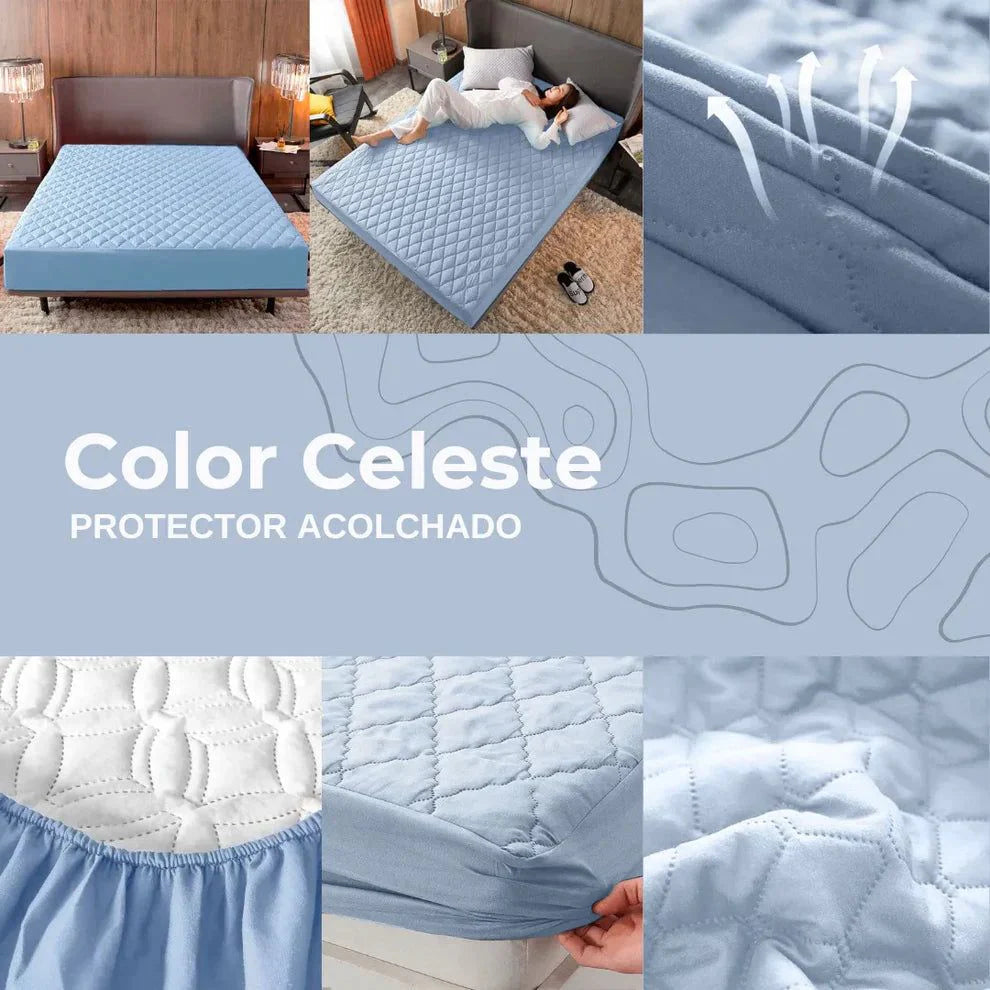 Protector de Colchón Antifluido Premium + 2 Fundas de Regalo