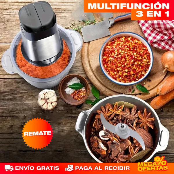 MOLINO PICADOR ELÉCTRICO ACERO INOXIDABLE 🔥2 LITROS🔥